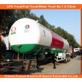 3 Eixo 56000L LPG Trailer do tanque 25tons LPG Trailer 20tons LPG gás Trailer para Dubai